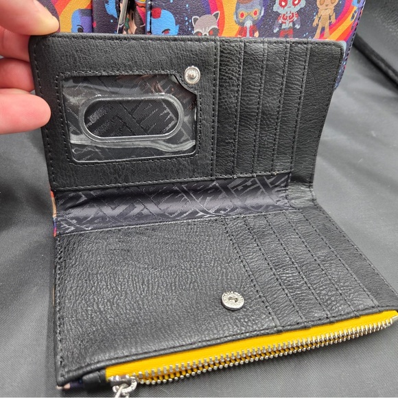 Loungefly Marvel Guardians of the Galaxy Chibi matching backpack and wallet - Picture 5 of 6